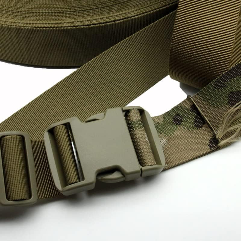 Dual Adjustable Quick Side Release Buckles Clips Snaps, Extra Thick Military Gra