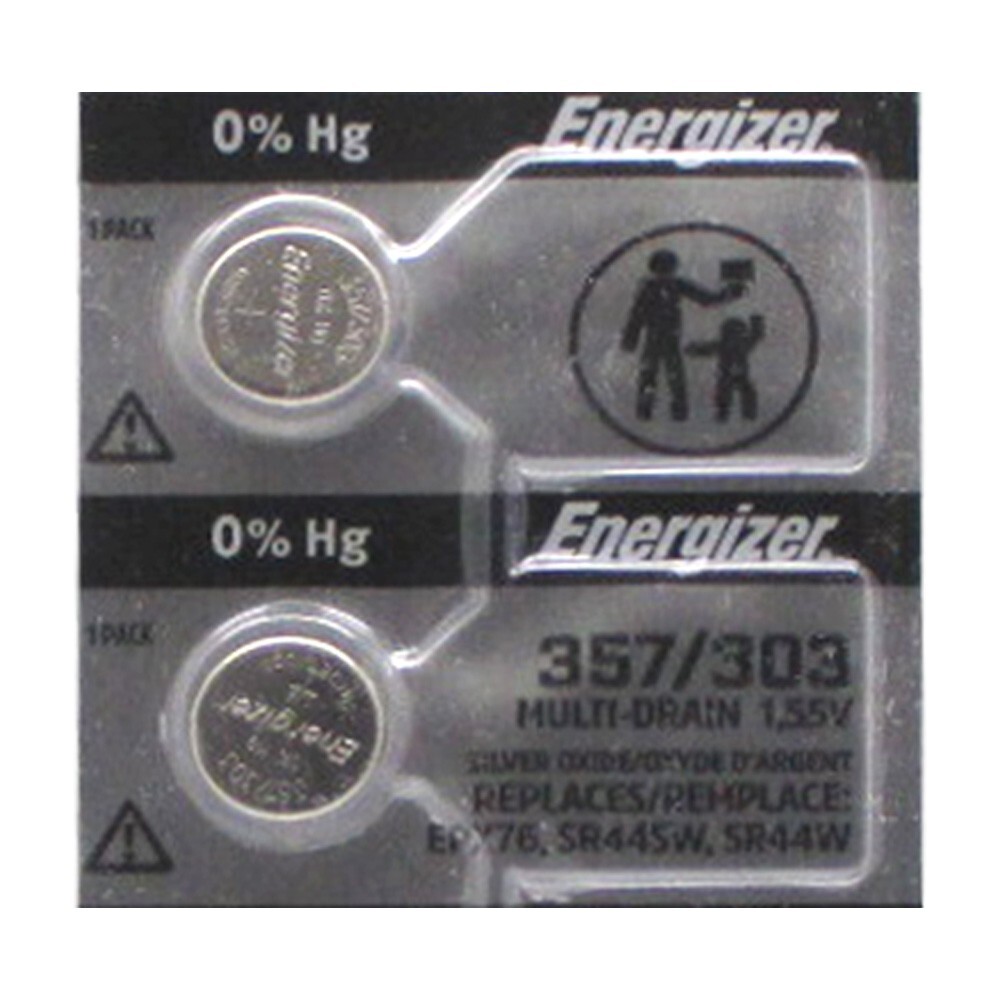 357 303 SR44SW A76 SILVER OXIDE ENERGIZER 2 BATTERIES