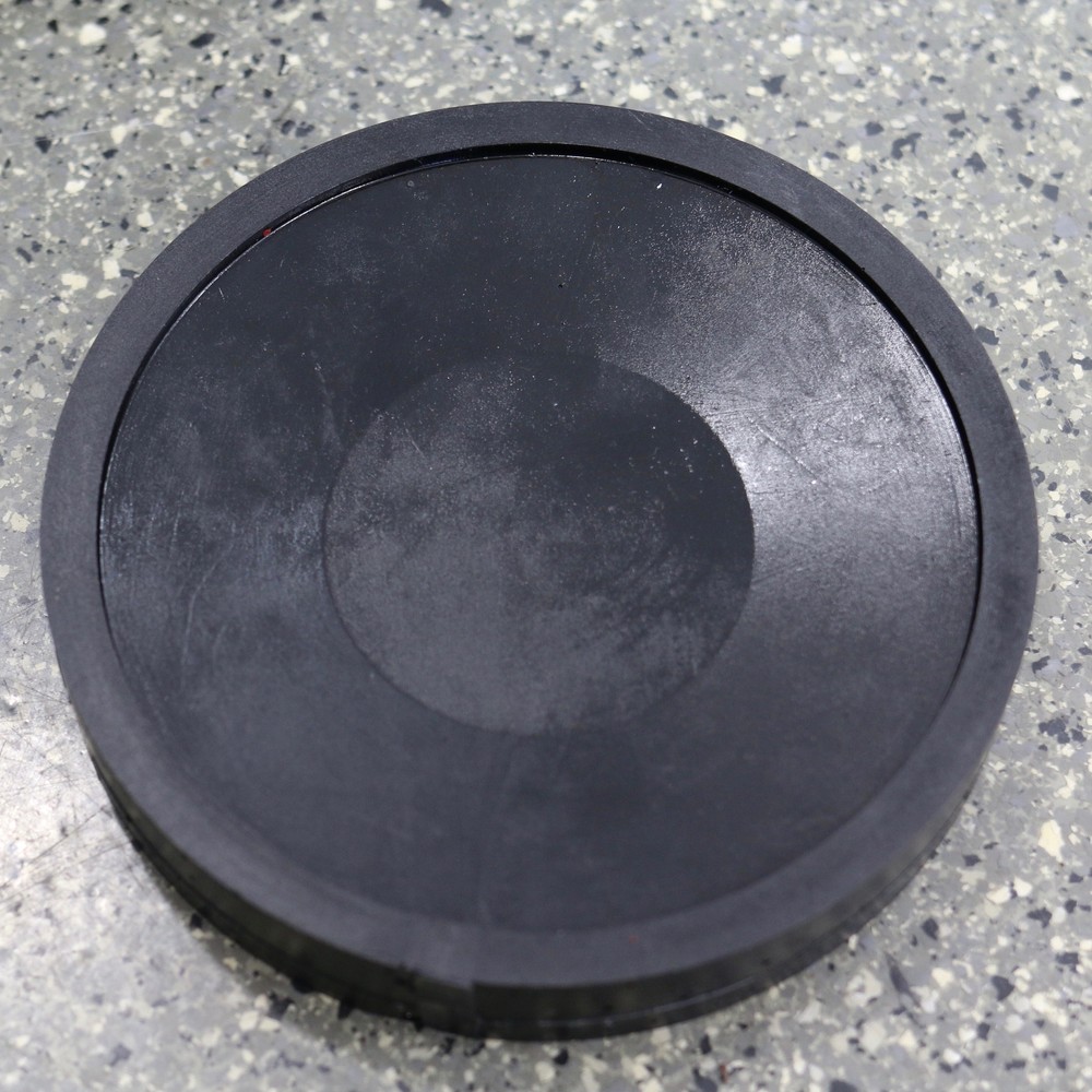 Protech Products Black 6"-7" Wide Round Floor Jack Protective Plastic Pad: 1008