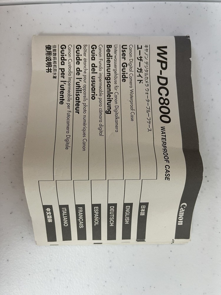 Canon Waterproof Camera Case WP-DC800 With Box