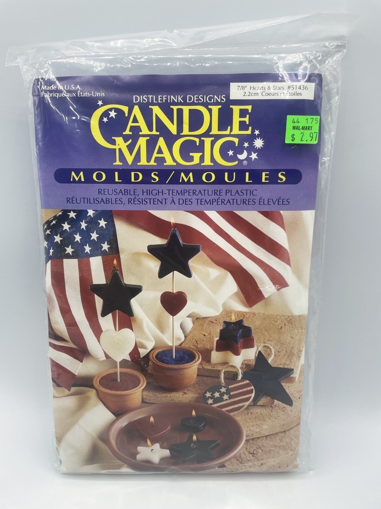 Candle Magic Molds Hearts and Stars #51436