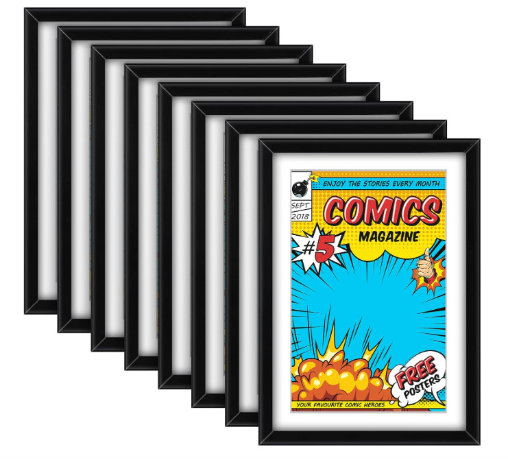 8 Pack Comic Book Frame, UV Protection, Display Comic Picture Magazine Frames...