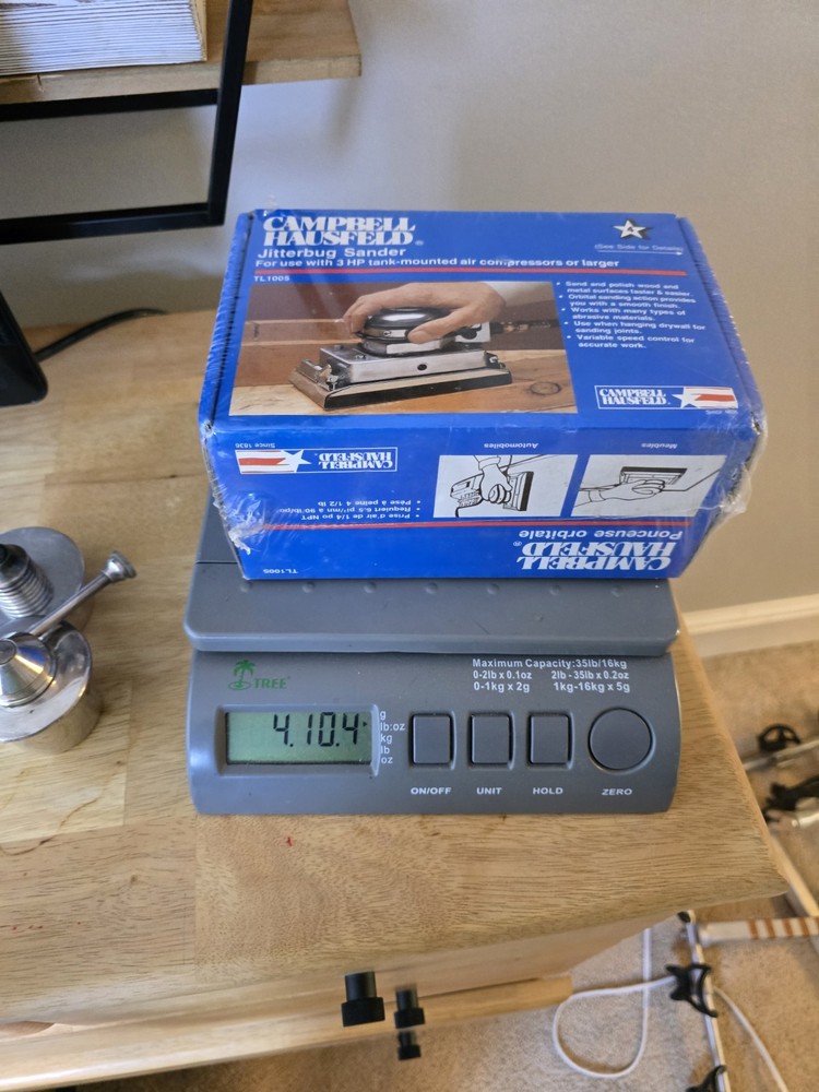 Campbell Hausfeld Jitterbug Pneumatic Sander Model TL1005