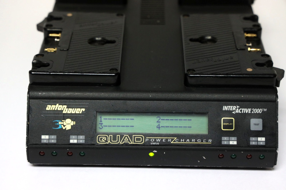 Anton Bauer InterActive 2000 Quad 4-Position Power Charger Power/VER.5.9