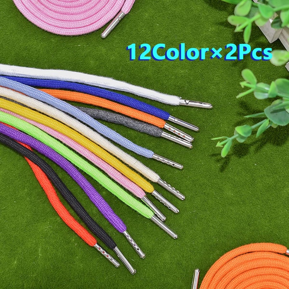 Replacement Drawstrings Kit Hoodie Pants Cord Locks Threader 24 Pack