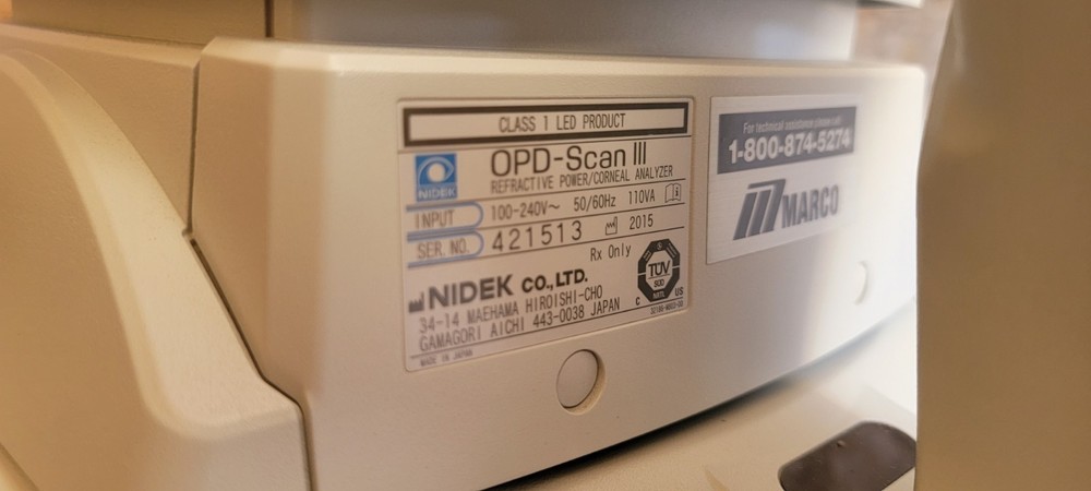 MARCO Nidek OPD-Scan III