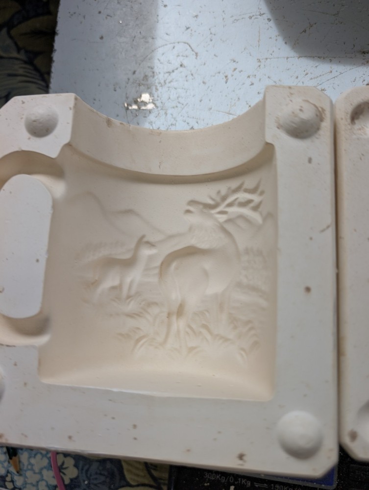 Elk Cup Mug Vintage Slip Casting Ceramic Mold