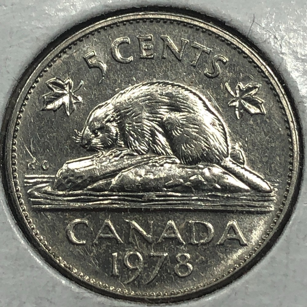 1978 Canada Five Cent Foreign Coin #1540