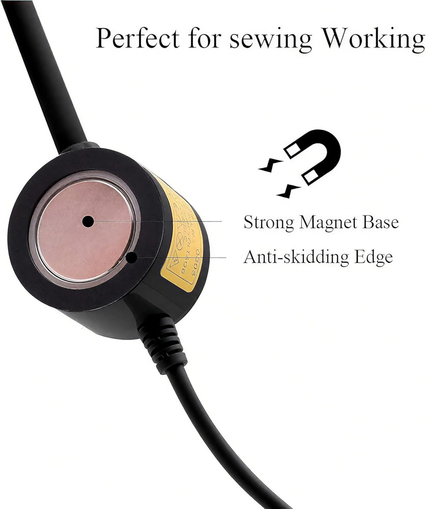 LED Sewing Machine Light,Powker 30 LED Magnetic Mount Drill Press Light with Fle