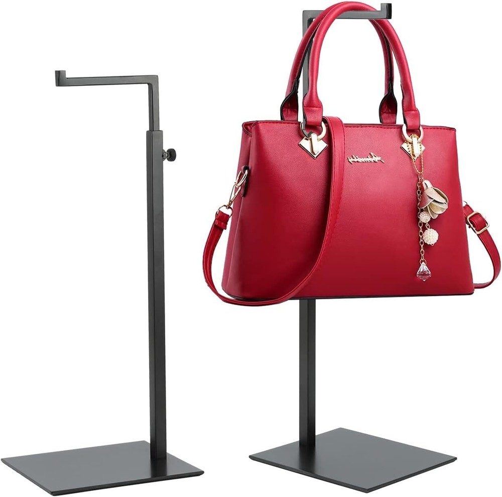 K KAIDIYIN Handbag Display Stand - 2 Pack Solid Black Bag Rack