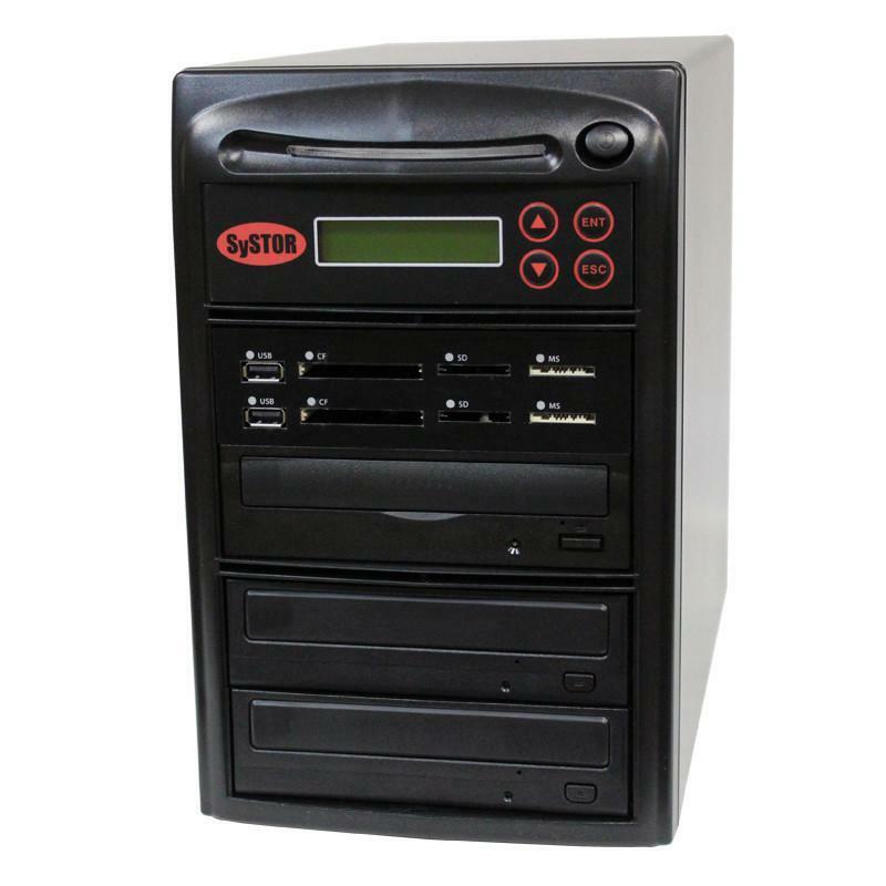 Systor Multi Media PLUS - USB SD CF Backup to 2 CD DVD Disc Duplicator 2YR WRNT