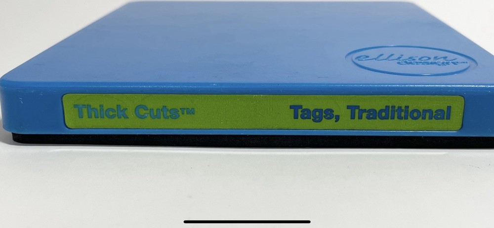 ELLISON DESIGN 'TAGS, TRADITIONAL' THICK CUTS DIE