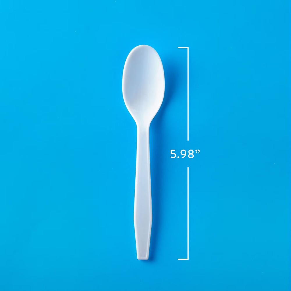Member's Mark Heavyweight White Plastic Spoons, 600 Count