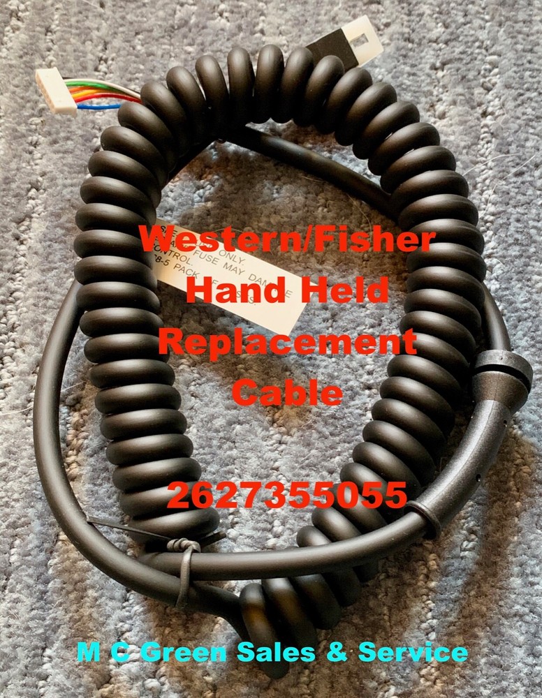 WESTERN CAB COMMAND SNOW PLOW 6 PIN STRAIGHT BLADE HANDHELD CONTROLLER CORD