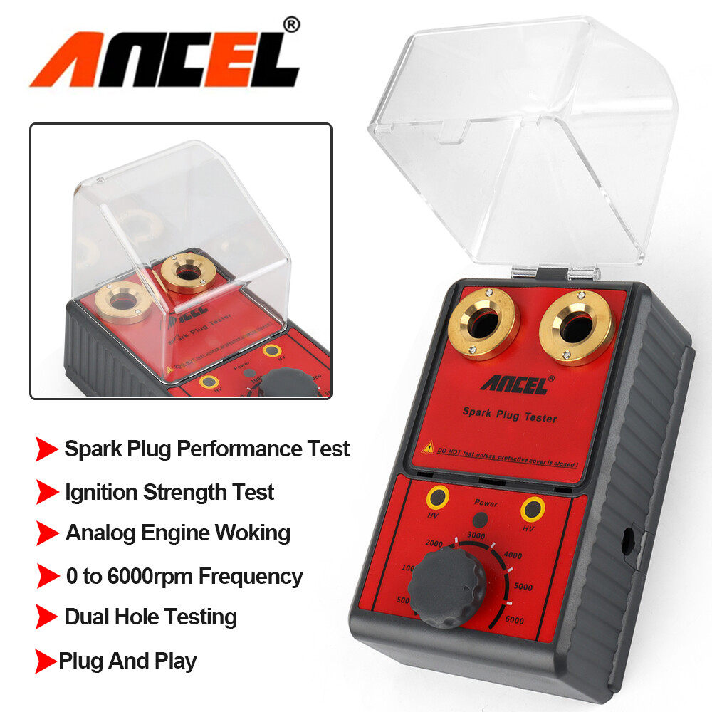 Ancel Car Spark Plug Tester Ignition System Analog Engine Work Diagnostic Tool
