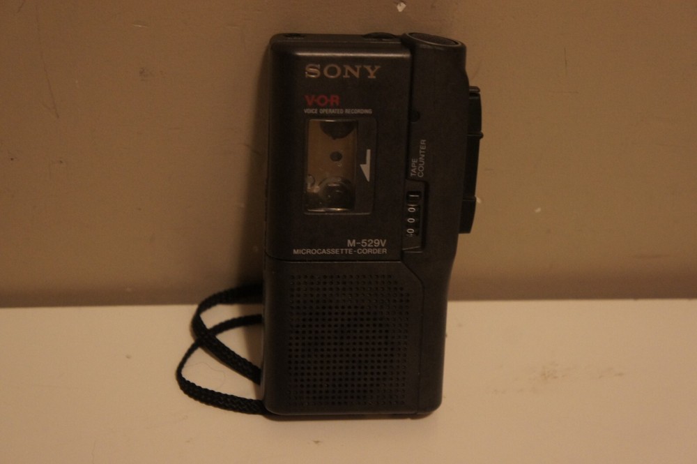 Sony M-529V Handheld Microcassette Recorder - Untested