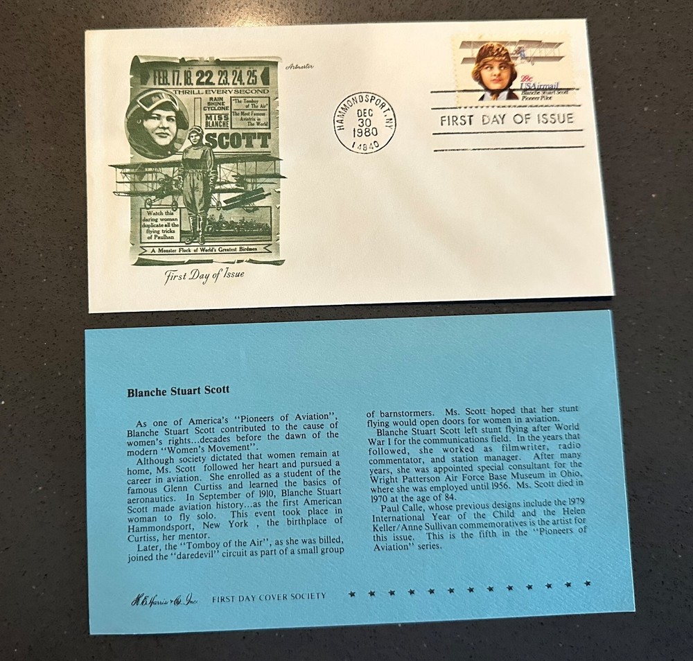 US FDC # C99 28c Blance Stuart Scott  Artmaster  1980