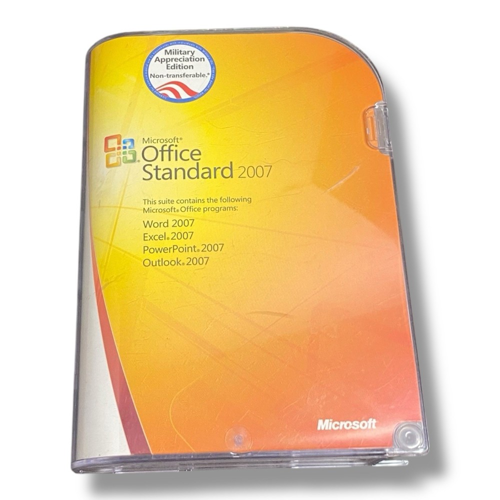Microsoft Office Standard 2007 OLD VERSION Word Excel Power Point Outlook