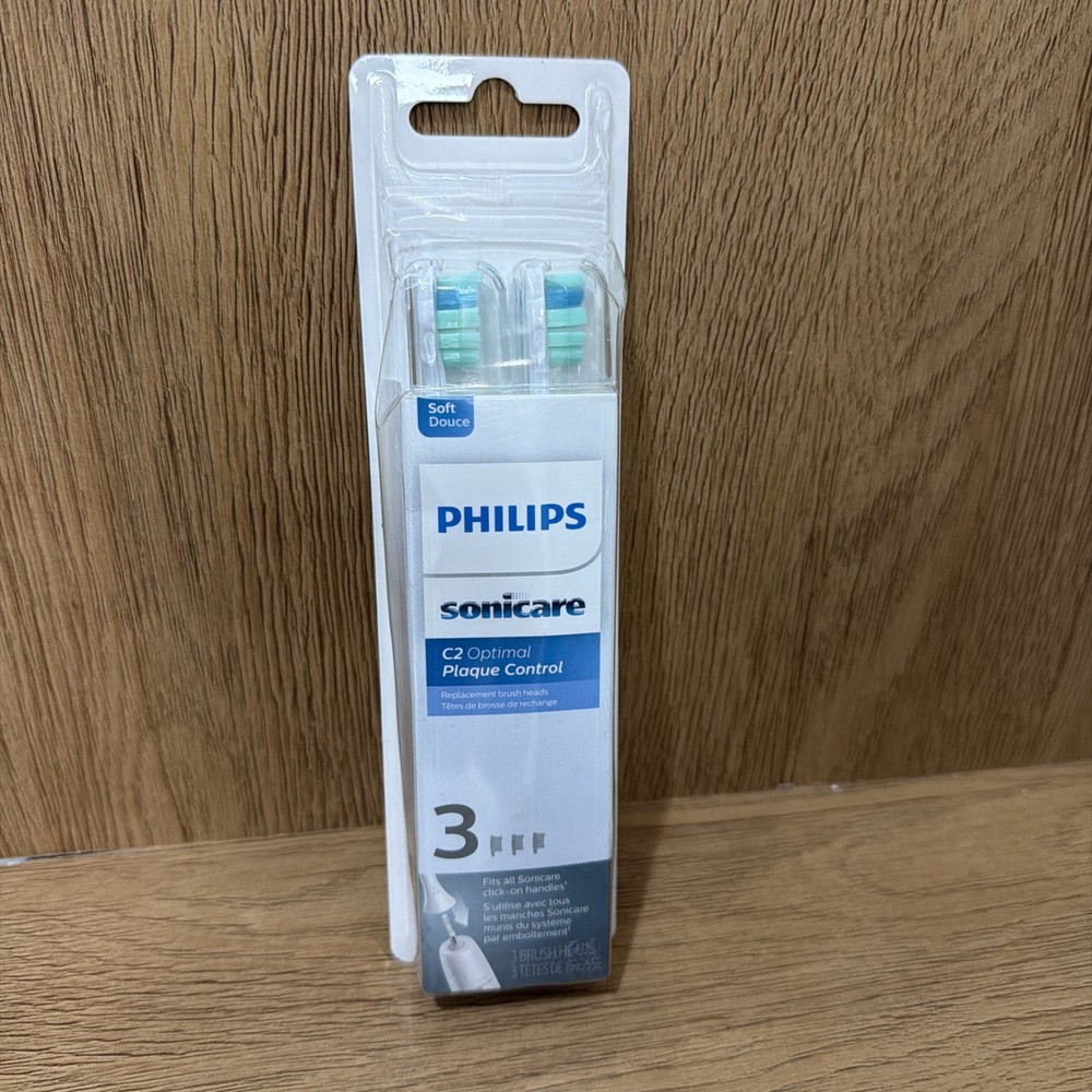 Philips Sonicare C2 Optimal Plaque Control, 3 Replacement Brush Heads