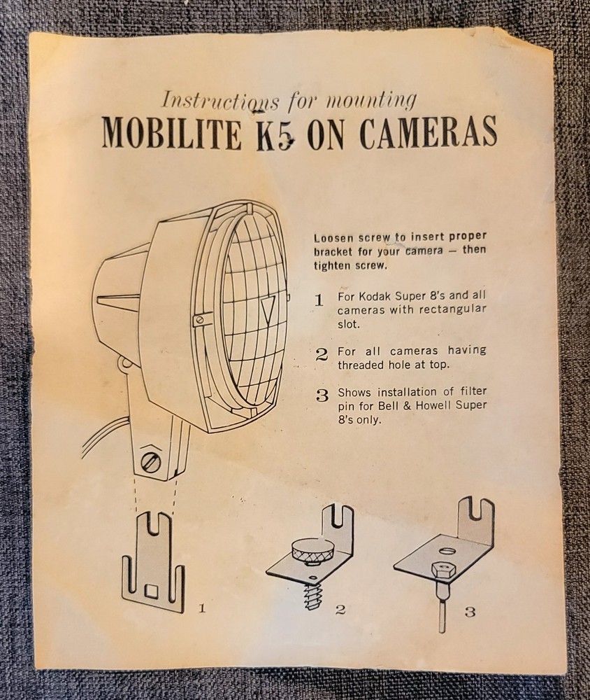 vintage mobilite movie light
