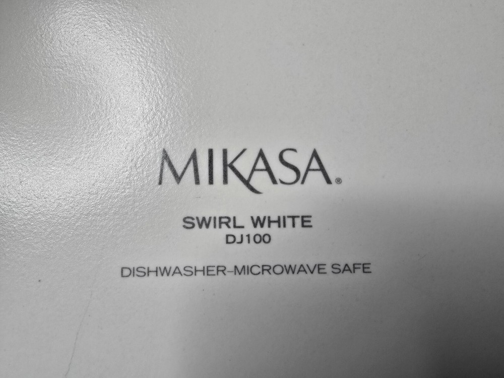 Mikasa Swirl White Oval Platter 14 "