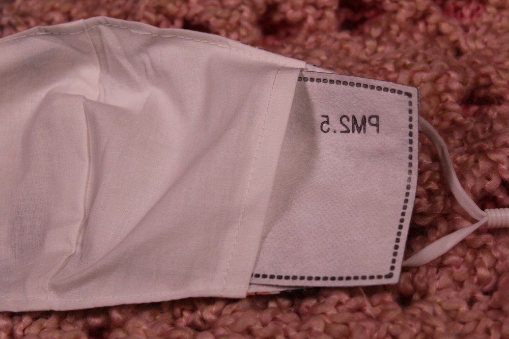 Feather Face Mask Native American Southwest Boho with Filter Pocket