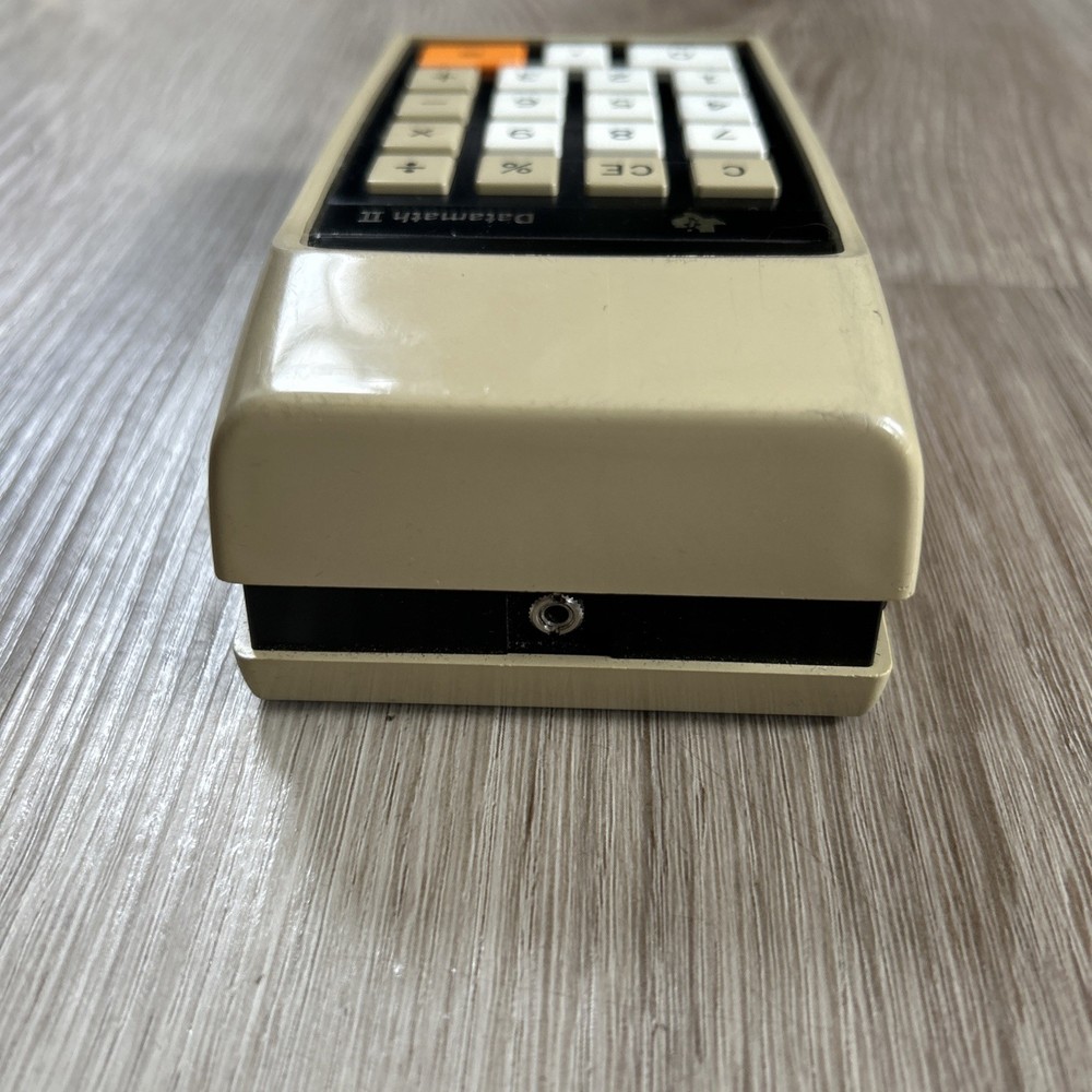 Texas Instruments Datamath II 2 TI-2500 Electronic Calculator Case Tested Works