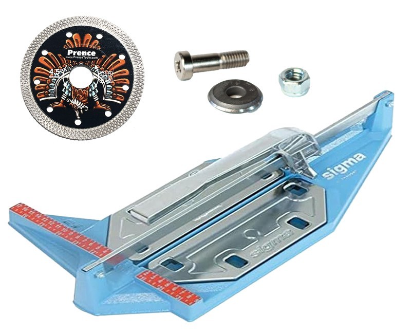 SIGMA 7F 14” Pull Tile Cutter +Scoring Wheel &Diamond Mesh Blade SHIPS FROM USA
