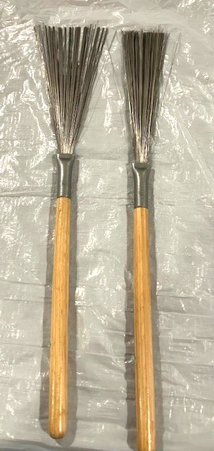 Regal Tip Drum Stick Wire Brushes Wood Handle