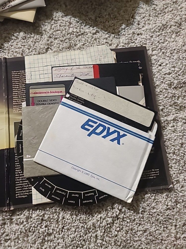 Legacy of the Ancients (EA) – Fold‑Out Folder, Disk, Code Wheel, Manual,...