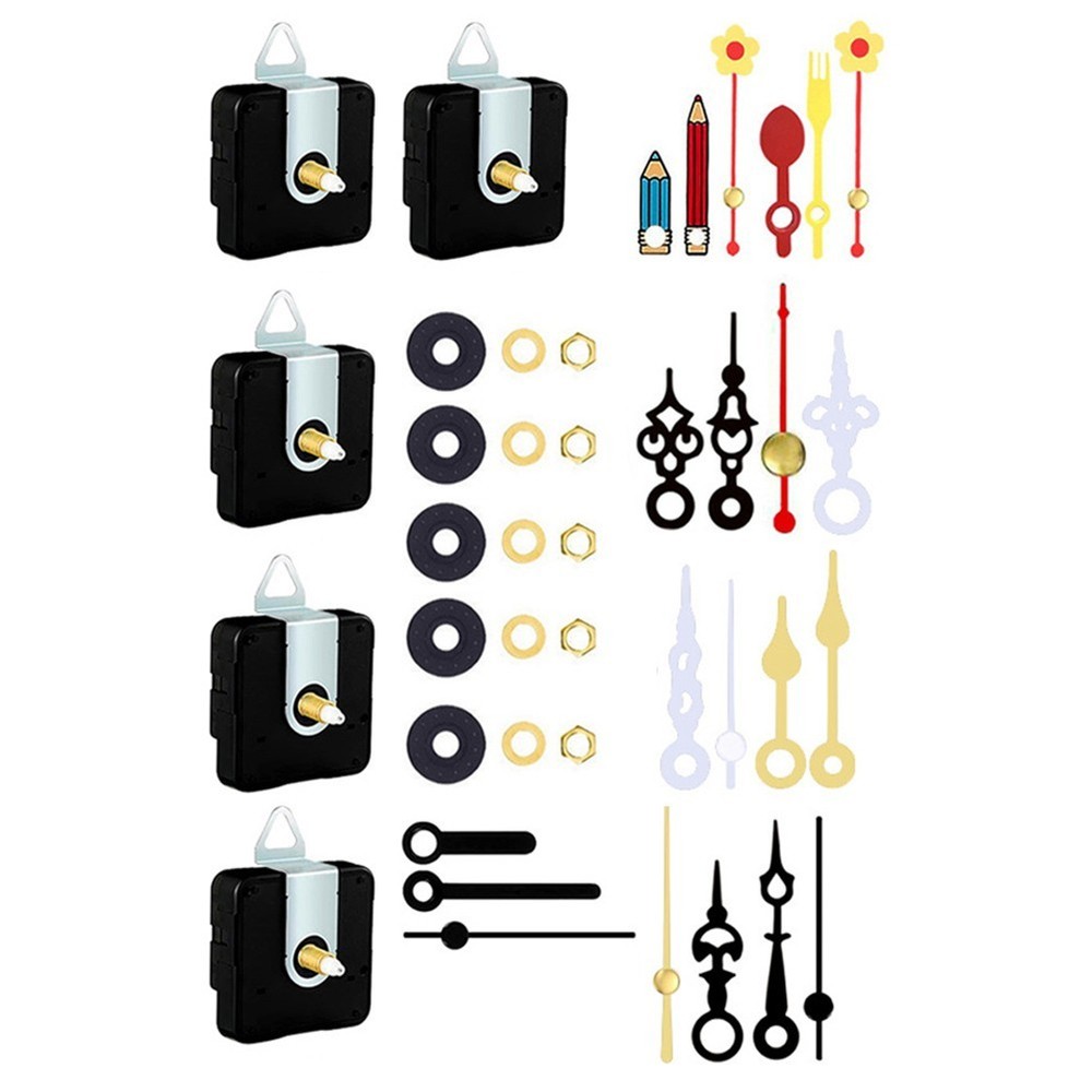 Quartz Clock Movement Replacement Kit Battery Powered Silent Operation