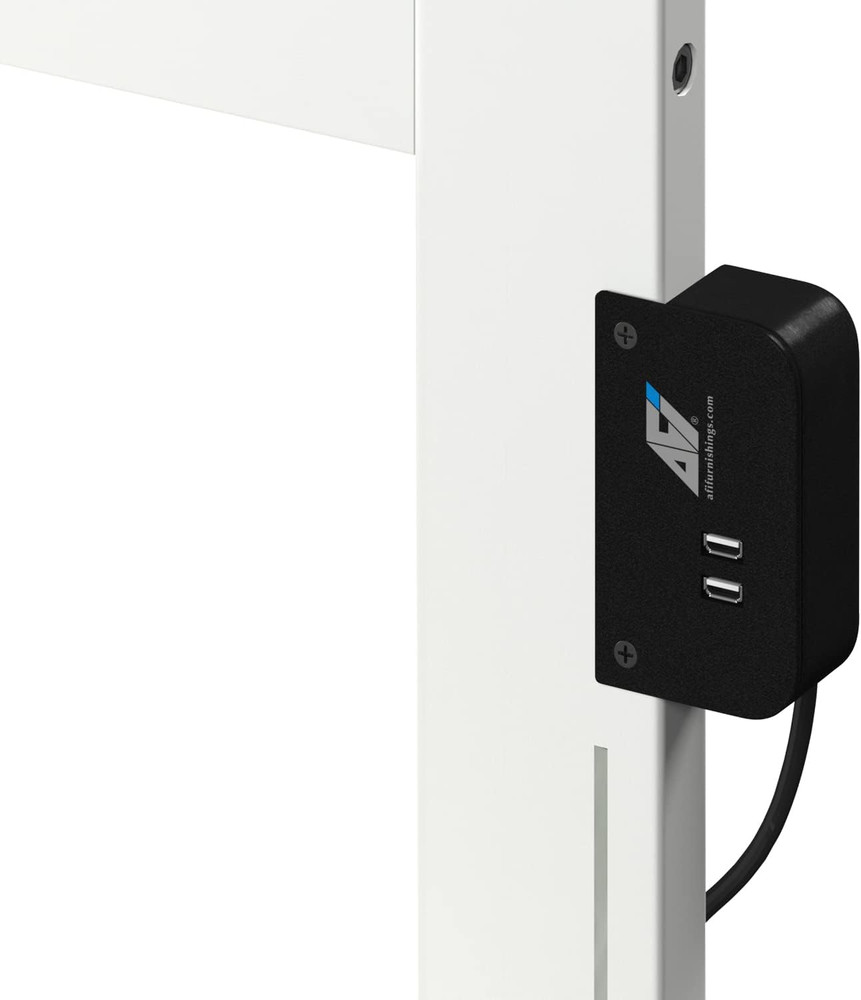 Warren Full Size Wood Headboard with Attachable Charger in White