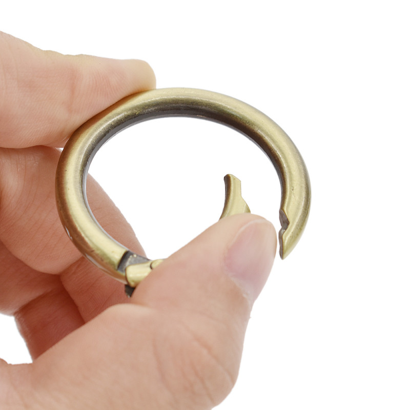 Snap Clip Trigger Spring Gate O Ring Keyring Buckle Bag DIY Decor Accessory 5pcs
