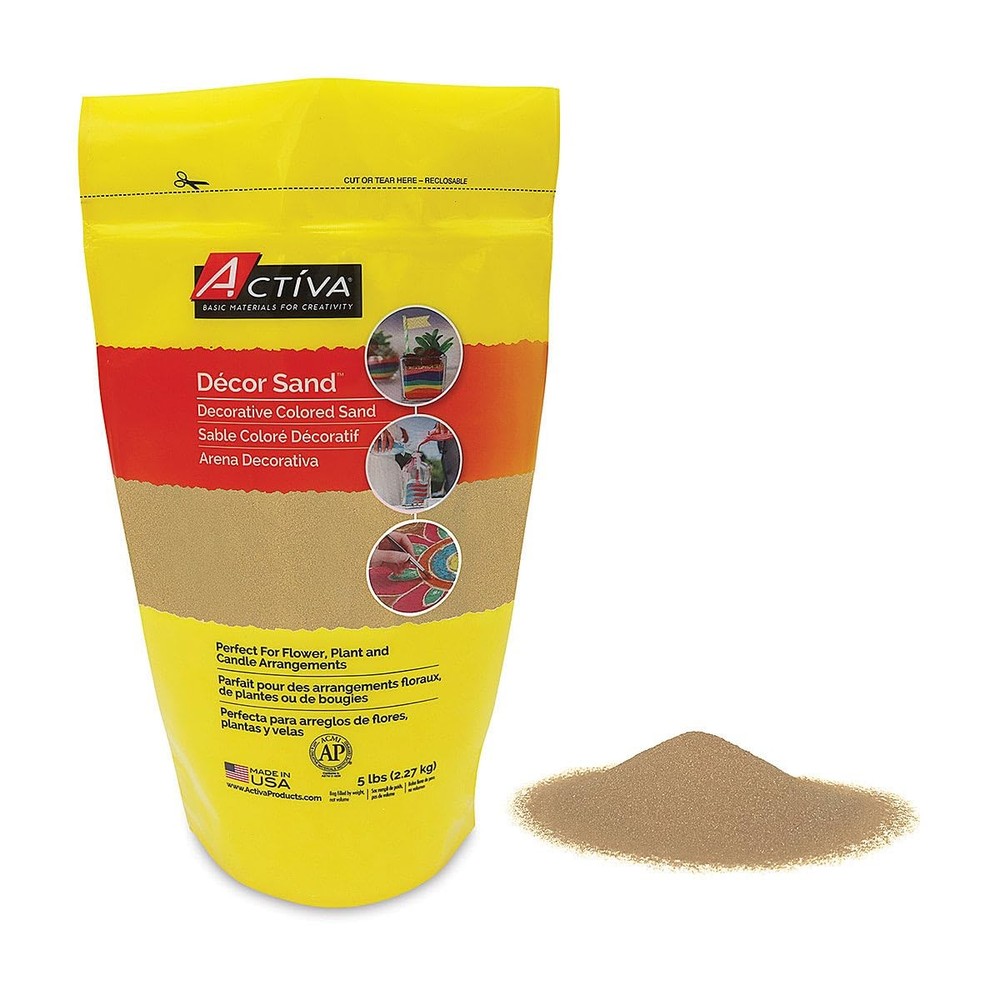 ACTIVA D√©cor Sand, Light Brown, 5 Pounds