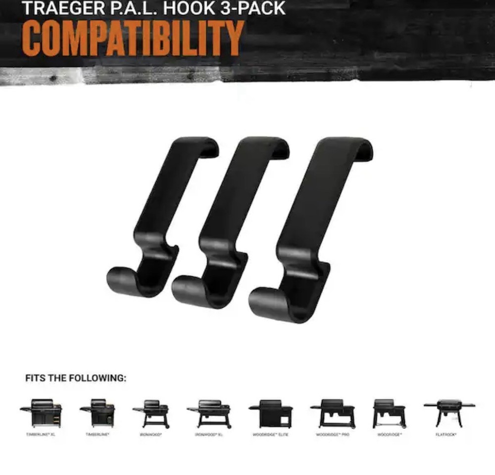 P.A.L. Pop-And-Lock Accessory Hook 3-Pack BAC654