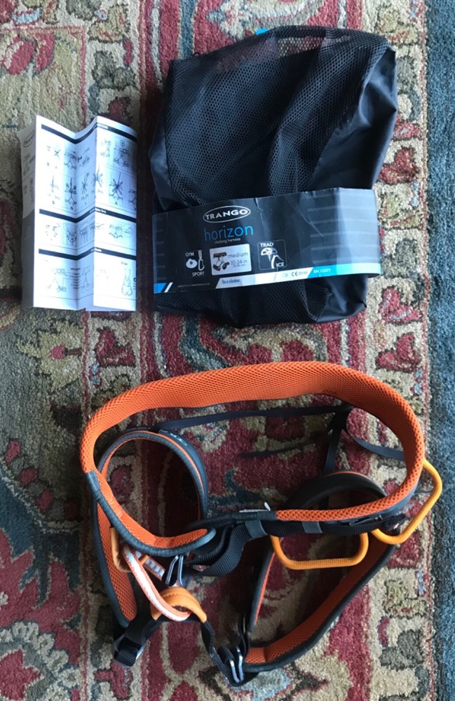 New & unused Trango Horizon size medium climbing harness