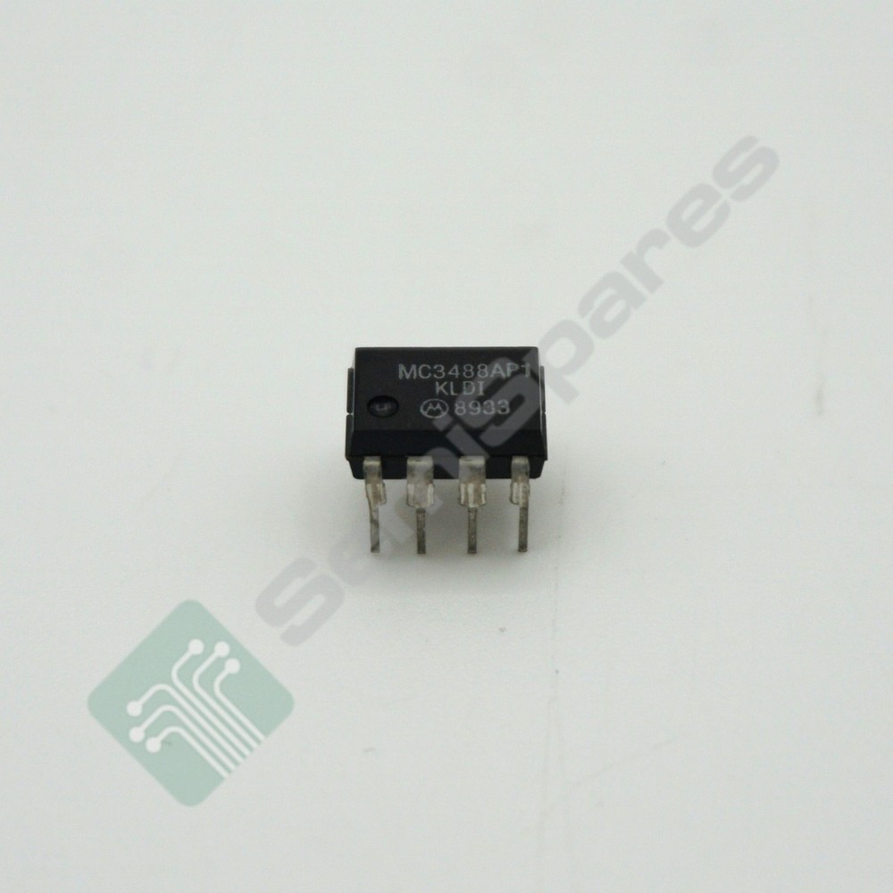 8 pcs. MOTOROLA MC3488AP1 IC TRANSCEIVER 2/0 8-PDIP