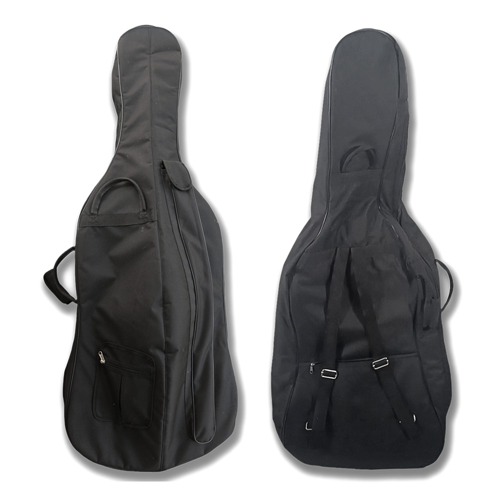 Soft Cello Case Black Rainproof with Back Straps Handle Bags for Cello