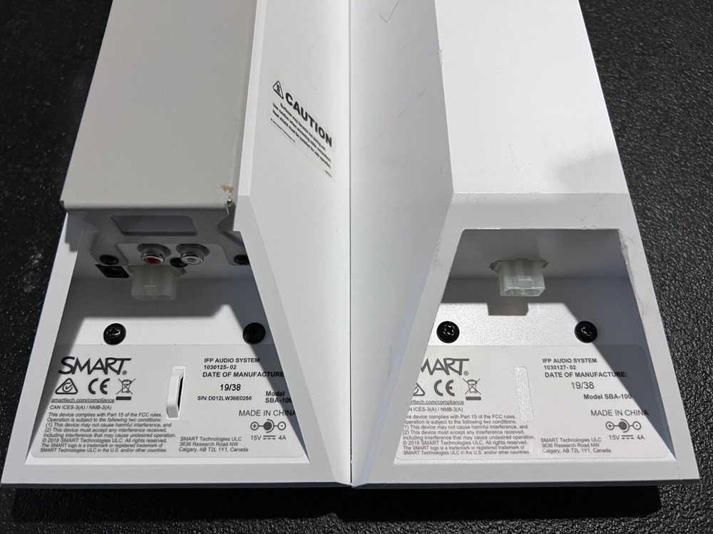 As-is Smart Technologies SBA-100 Audio Speakers for Interactive Displays