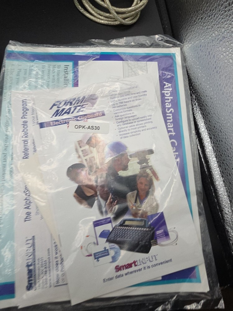 Alphasmart 3000 Portable Word Processor With Carrying Case Translucent Blue