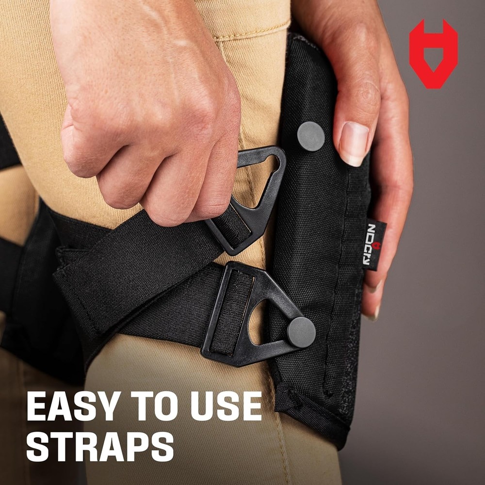 Durable Work Knee Pads with Easy Buckle Clips