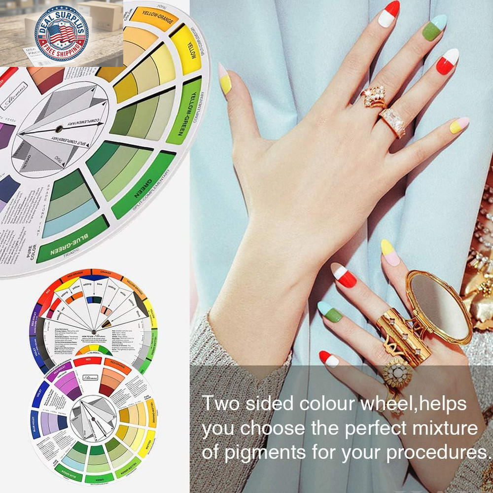 Creative Color Wheel, Paint Mixing Learning Guide, Art Class Teaching Tool for M