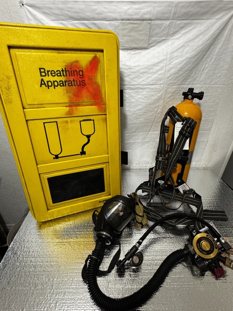 MSA cylinder 5-978-1 with frame harness and mask