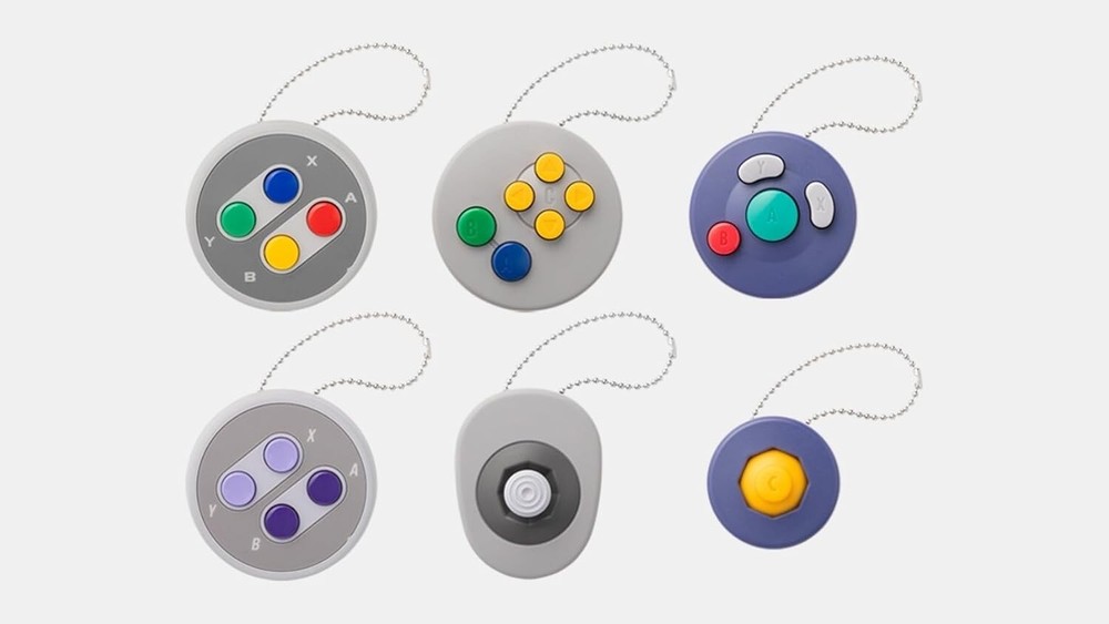 Nintendo Official Controller Button Collection Gacha Vol.2 Keychain Complete Set