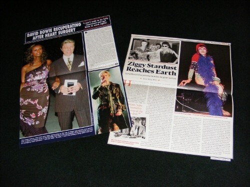 DAVID BOWIE magazine clippings