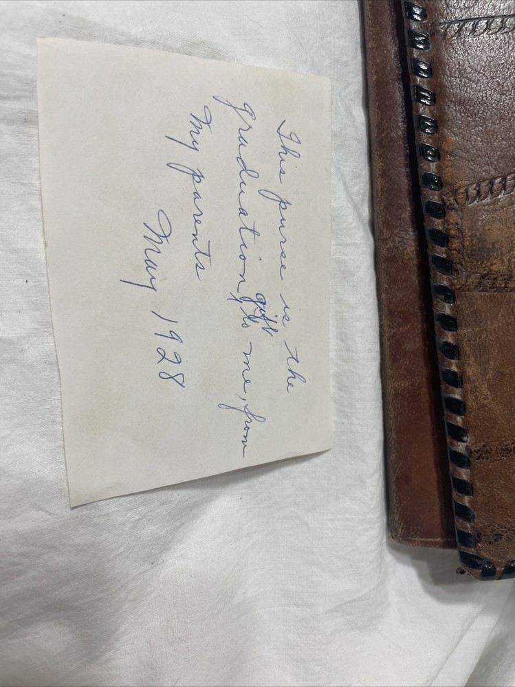 Vintage Leather Purse 1928