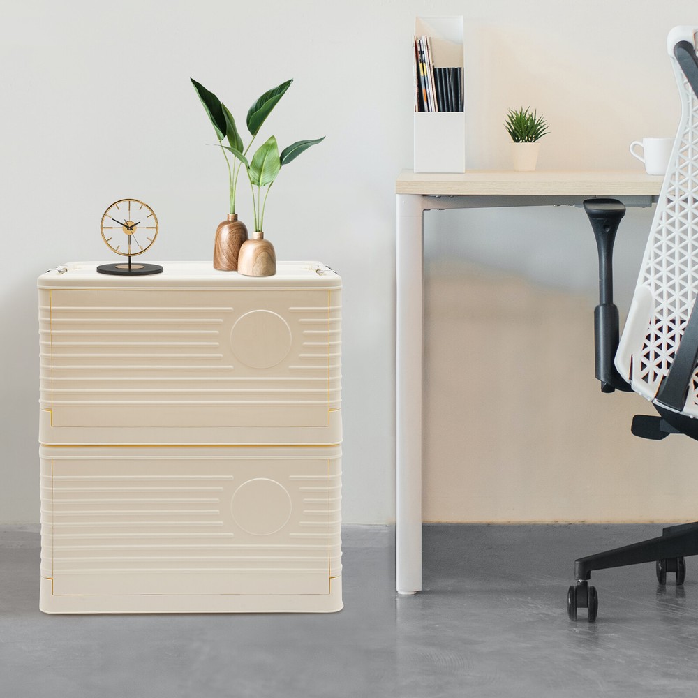 Foldable Storage Bins, Stackable Storage Bins, Storage Box for Home