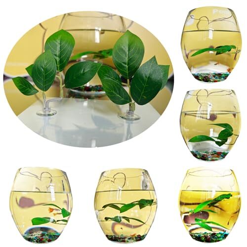 Fish Leaf Pad Fish Tank Accessories Aquarium Décor Simulating pcs Adjustable 3