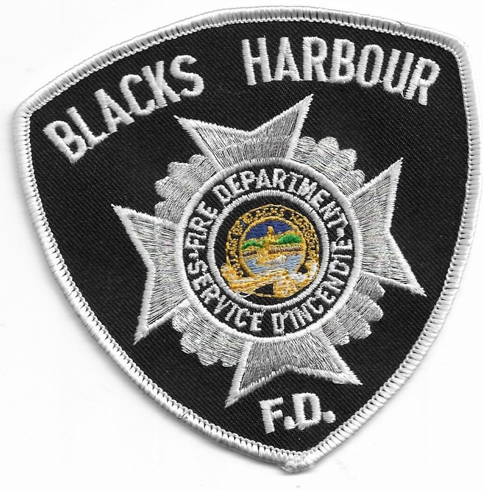 Blacks Harbour Fire Dept. New Brunswick, Canada (4" x 4" size) fire patch