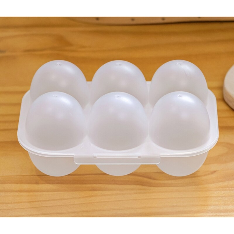 Lid Protect 6 Eggs Storage Container Kitchen Eggs Organizers Portable